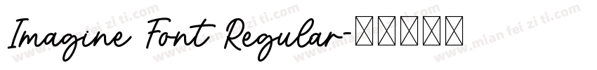 Imagine Font Regular字体转换
